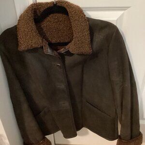 Audrey Talbott Brown Shearling Jacket M